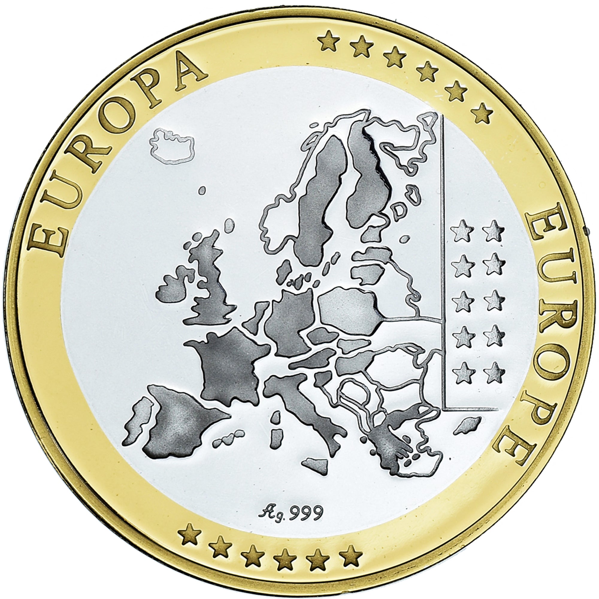Grèce, Médaille, L'Europe, Politics, FDC, Argent