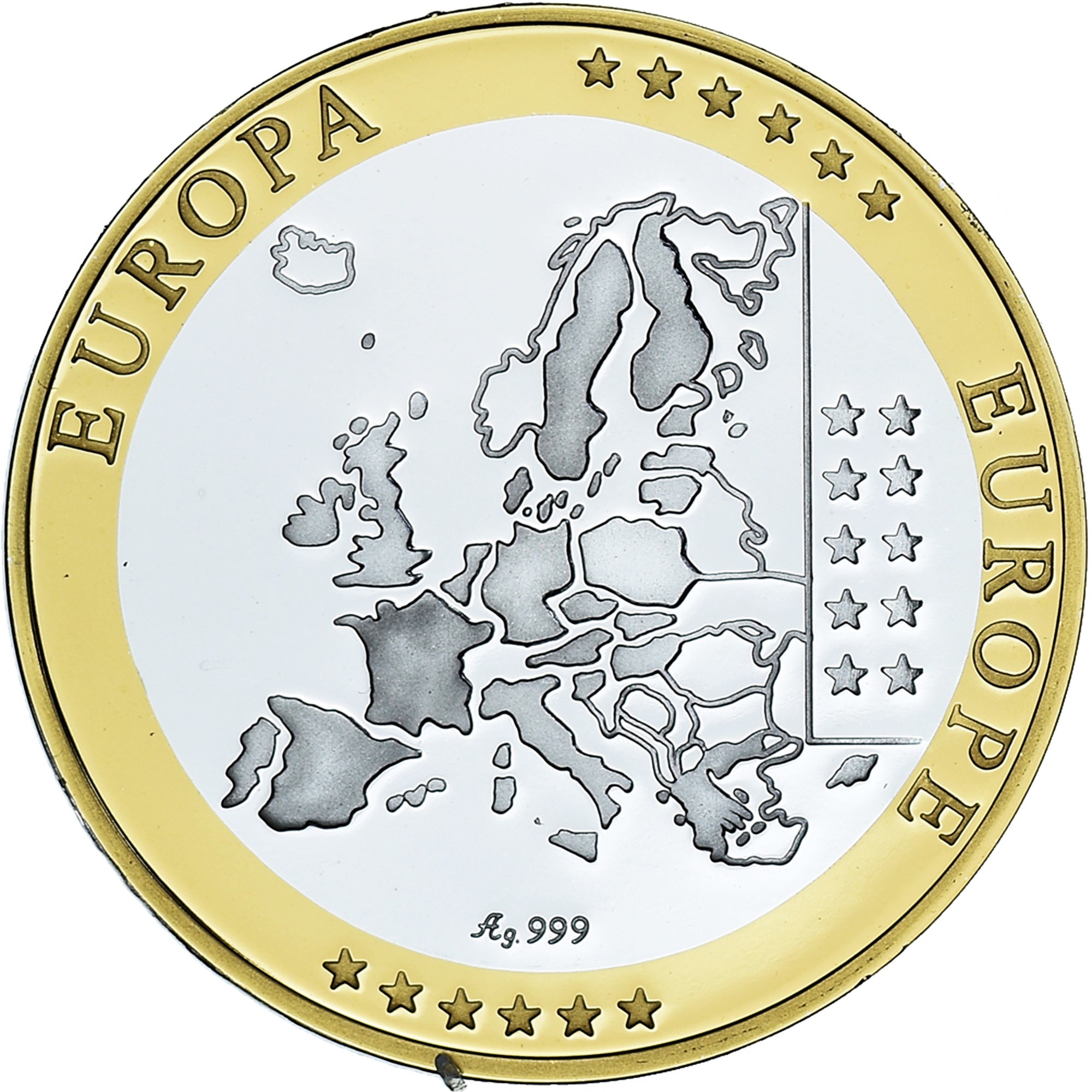 Slovenia, medaglia, Euro, Europa, Politics, FDC, FDC, Argento