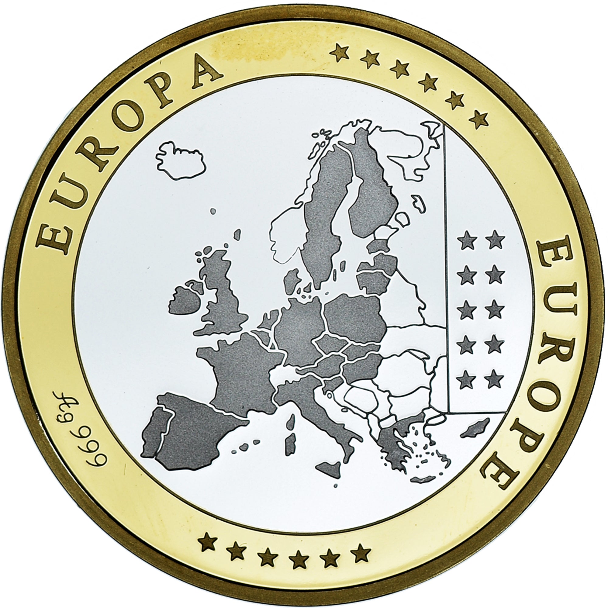 Slovenia, medaglia, Euro, Europa, Politics, FDC, FDC, Argento