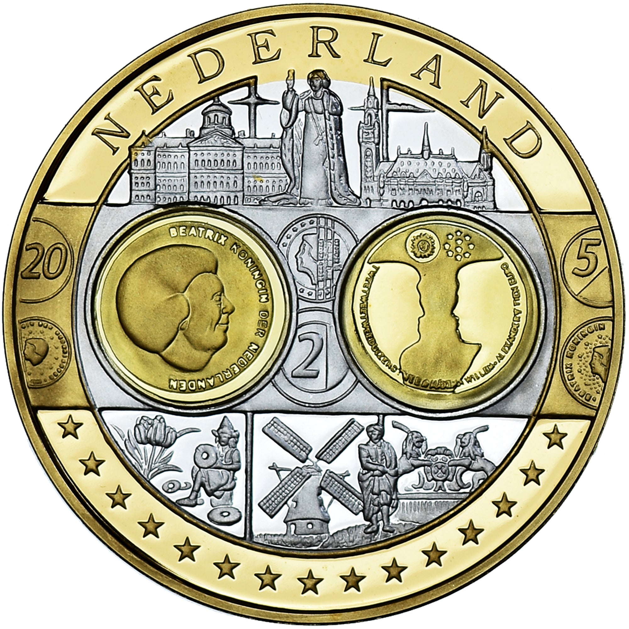 Netherlands, Medal, L'Europe, Politics, Society, War, MS(65-70), Silver