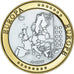 Estonia, Medal, Euro, Europa, Politics, MS(65-70), Silver