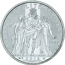France, 10 Euro, Hercule, 2012, Paris, MS(65-70), Silver, Gadoury:EU 516