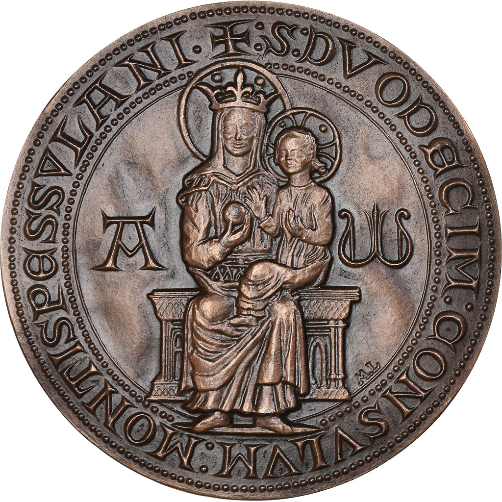 Frankreich, Medaille, Ville de Montpellier, Geography, 1976, UNZ+, Bronze