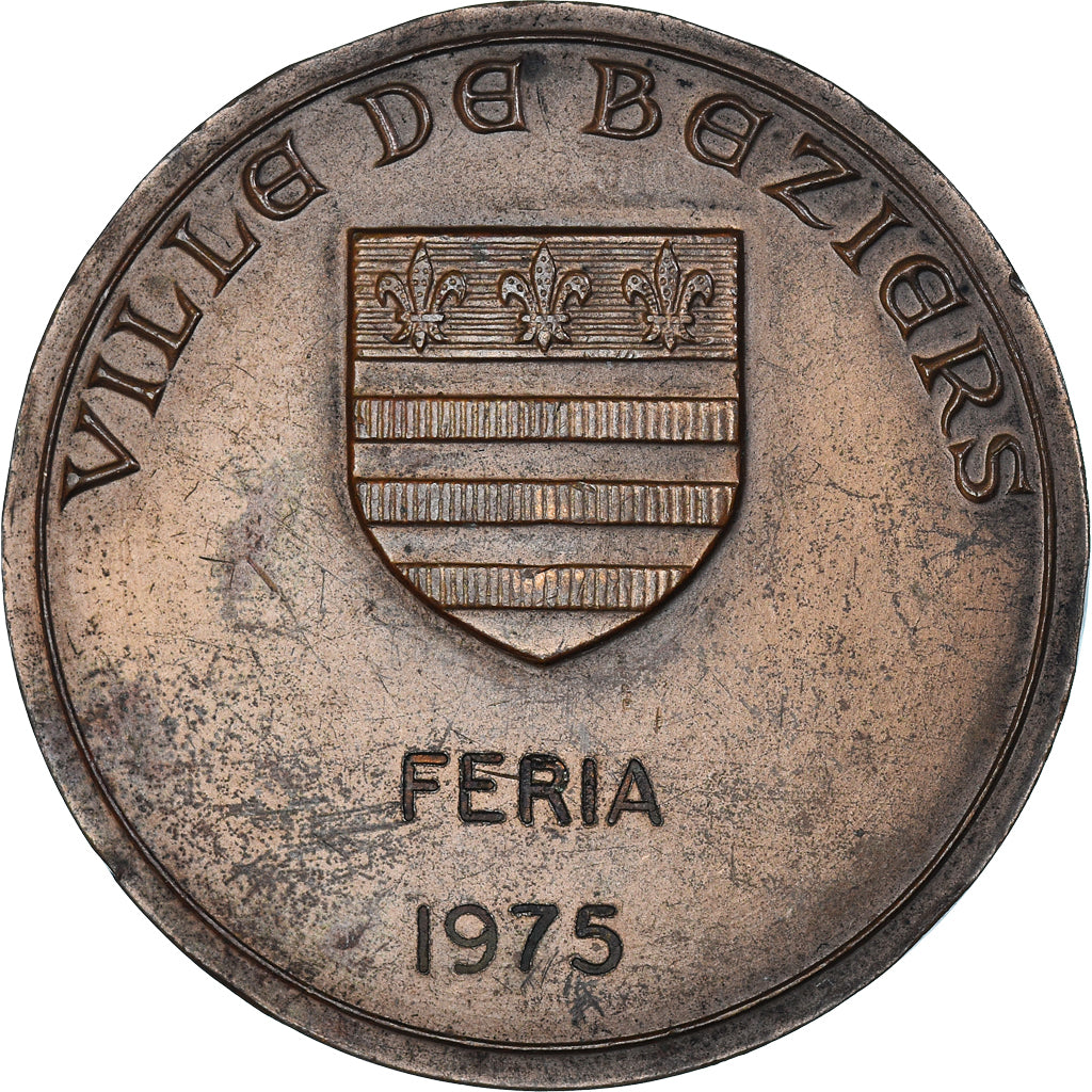 Frankrijk, Medaille, Ville de Béziers, Féria, 1975, ZF+, Bronzen