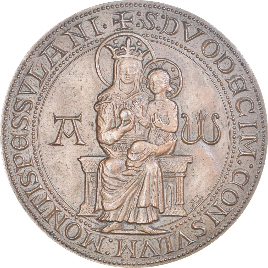 France, Medal, Ville de Montpellier, Geography, 1975, MS(64), Bronze