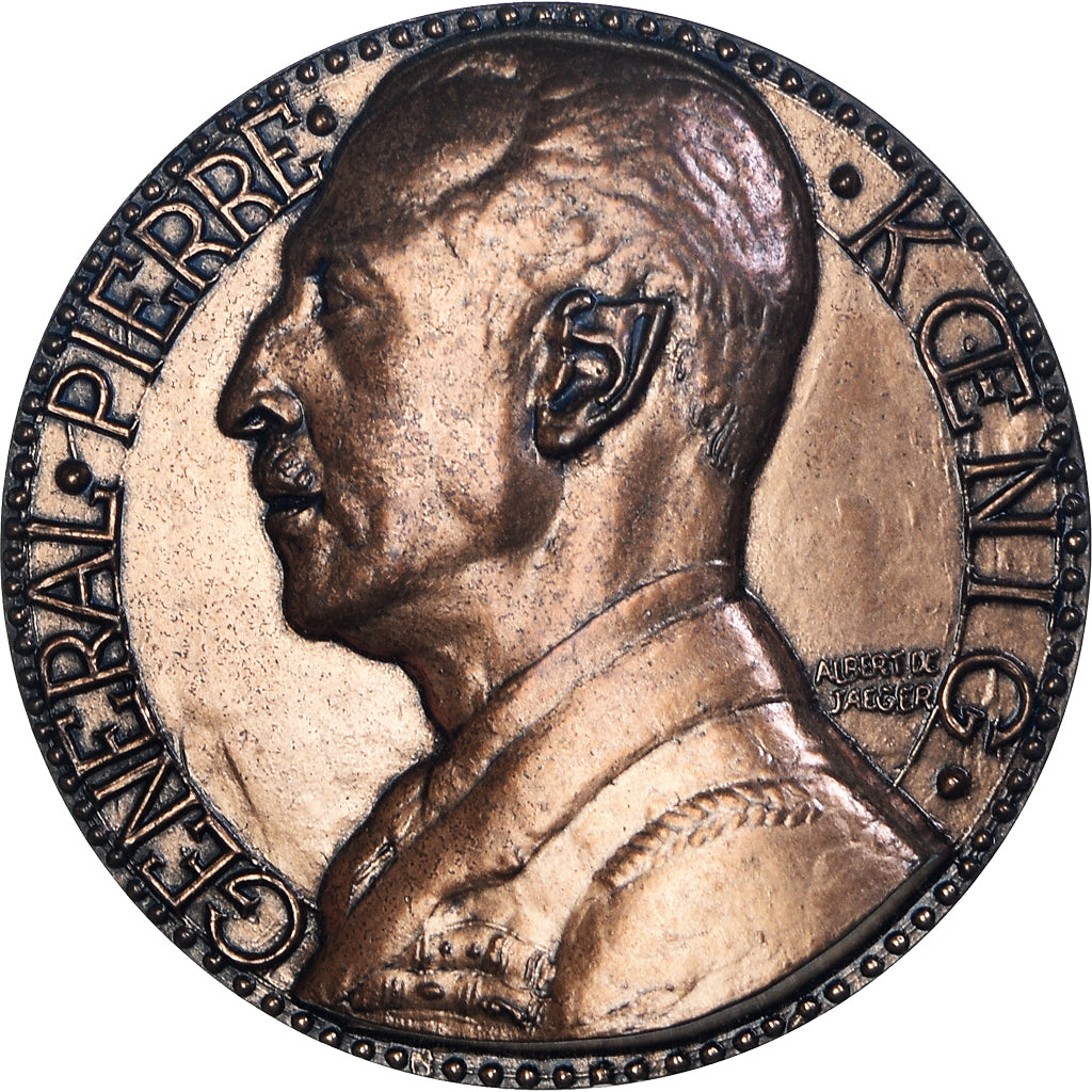 Francia, medalla, Général Pierre Koenig , Bir Hakim, WAR, Jaeger, EBC, Bronce