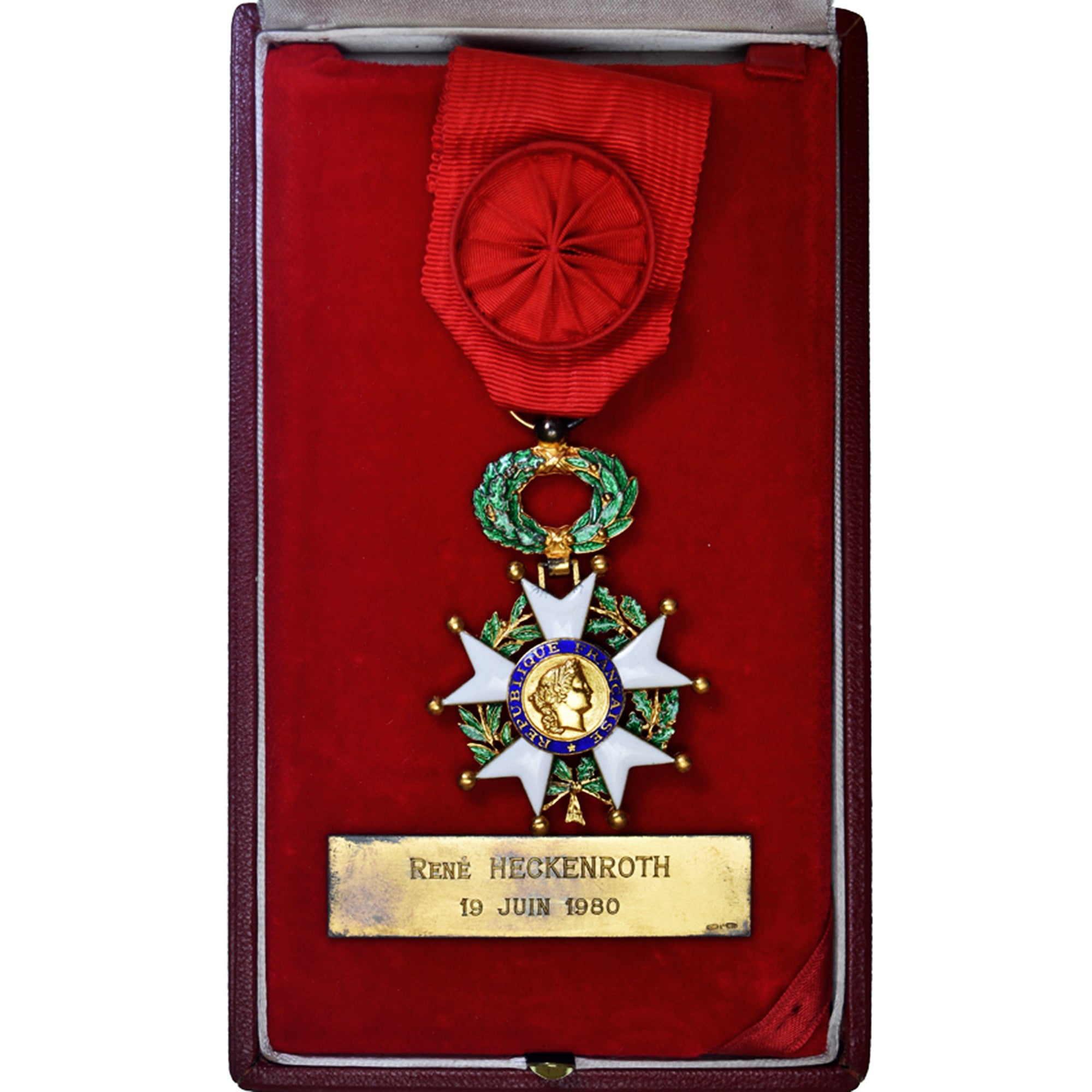 Francia, Légion d'Honneur, Officier, medalla, 1980, Sin circulación, Oro