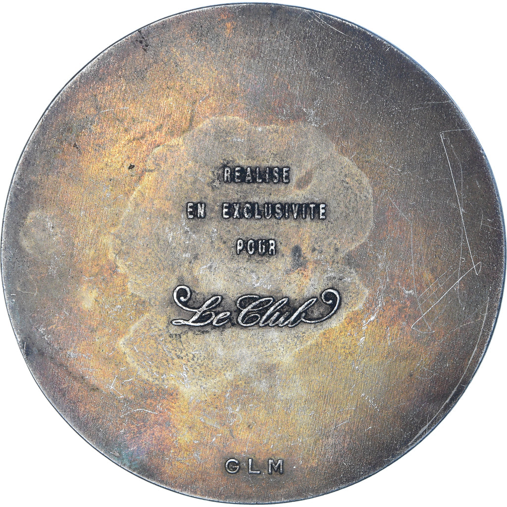 France, Medal, Emile Zola, Le Club, Arts & Culture, AU(50-53), Silvered bronze