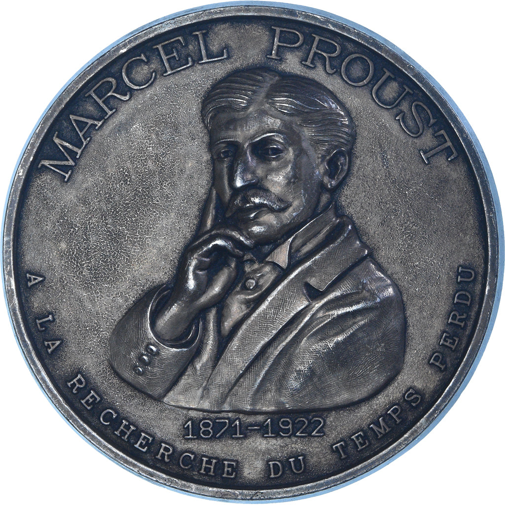 Francja, medal, Marcel Proust, Le Club, Sztuka i Kultura, AU(50-53), Brąz