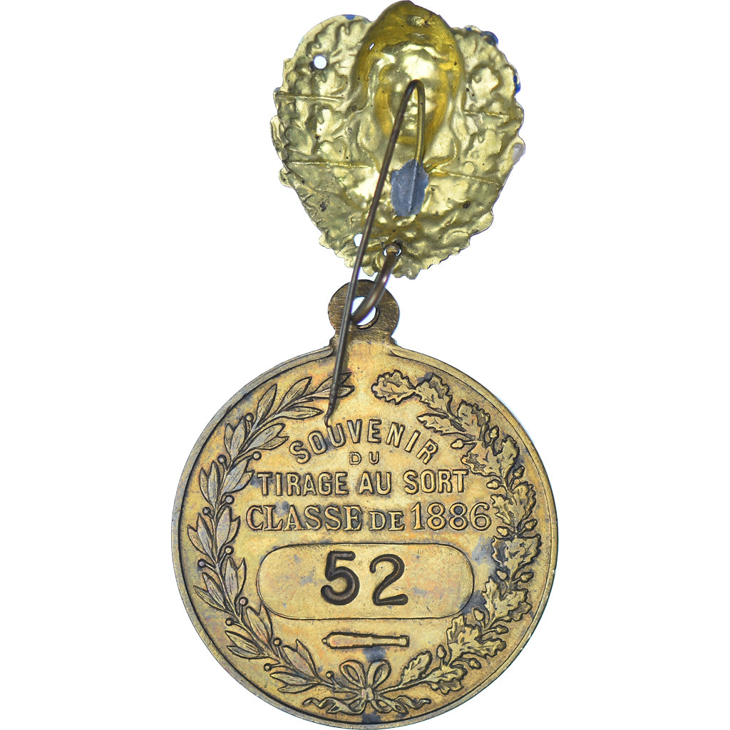 France, Medal, Troisième République, Souvenir du Tirage au Sort, Classe, 1886