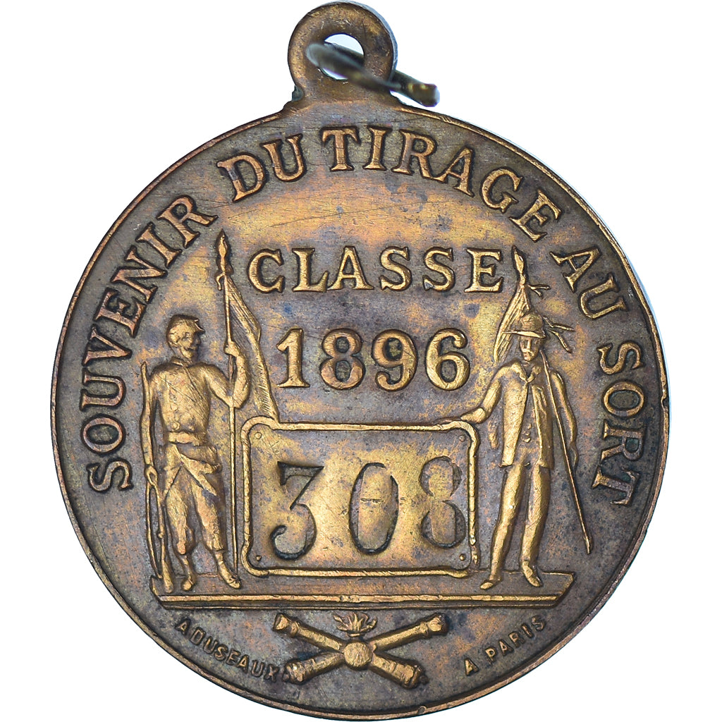 France, Medal, Troisième République, Souvenir du Tirage au Sort, Classe, 1896