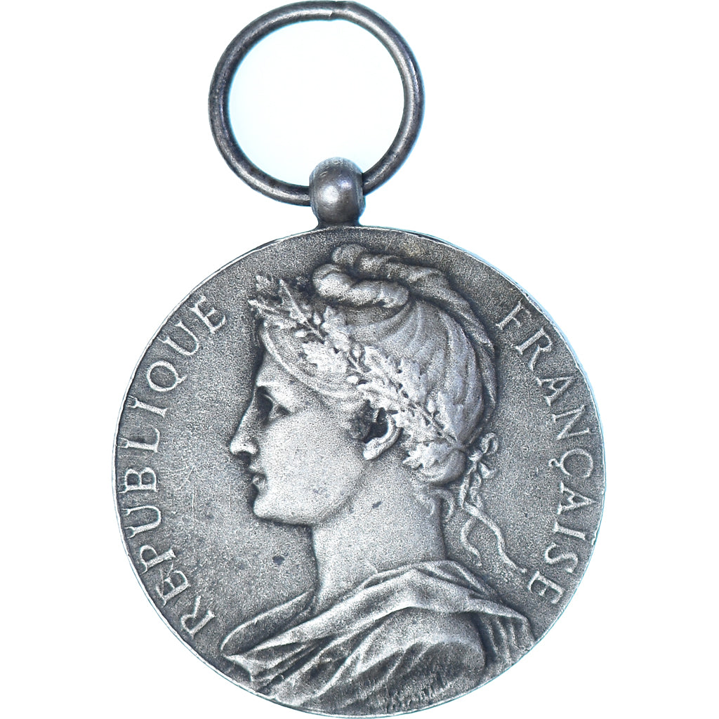 France, Industrie-Travail-Commerce, Medal, Very Good Quality, Borrel.A, Silver