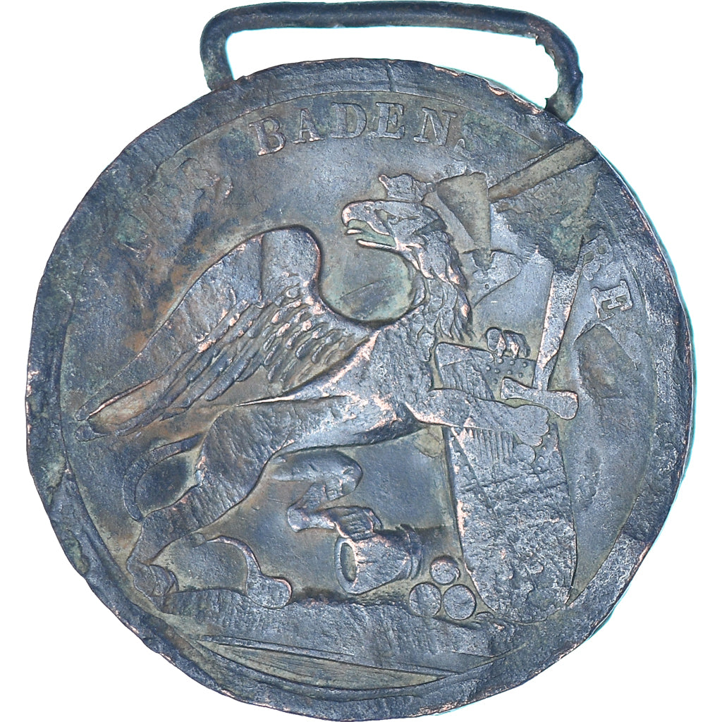 Germany, Leopold, Für Badens Ehre, WAR, Medal, Low quality, Copper, 32