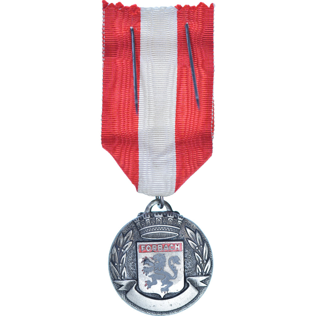 Frankreich, La Ville de Forbach Reconnaissante, Medaille, 1969, Excellent