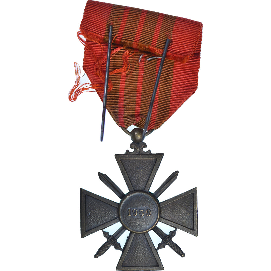 France, Croix de Guerre, Une Citation, WAR, Médaille, 1939, Excellent Quality