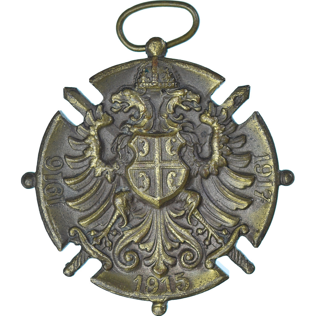 Sérvia, Médaille commémorative de Serbie, WAR, medalha, 1918, Qualidade