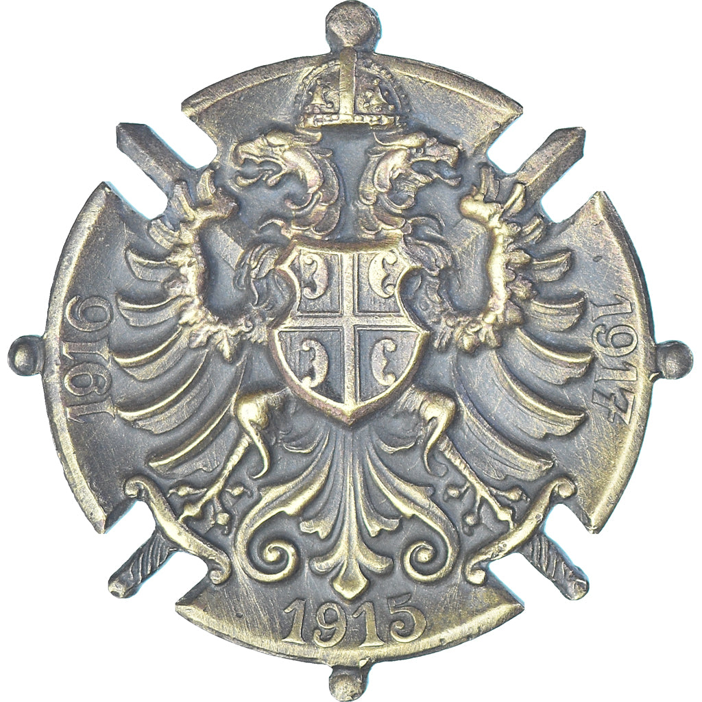 Sérvia, Médaille commémorative de Serbie, WAR, medalha, 1918, Qualidade