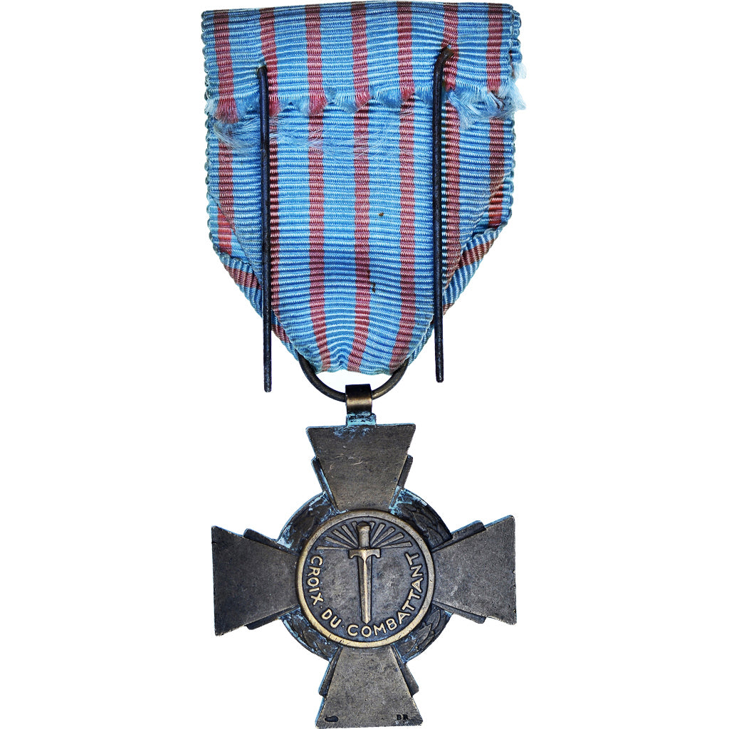 France, Croix du Combattant, WAR, Medal, Very Good Quality, Bronze, 36