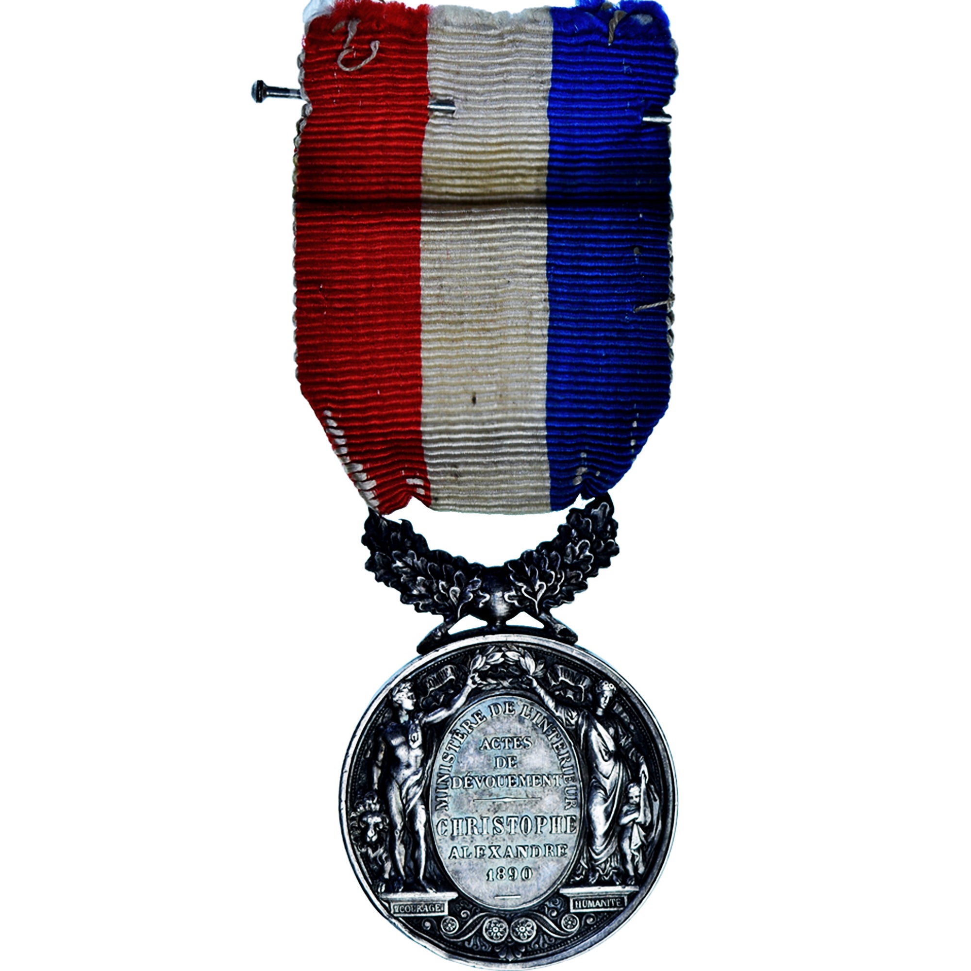 Frankrijk, Actes de Dévouement, Ministère de l'Intérieur, Medaille, 1890