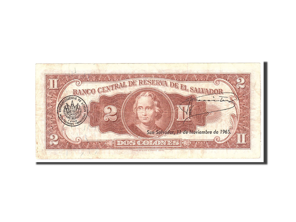 El Salvador, 2 Colones, 1962, 1962-02-15, KM:101a, S