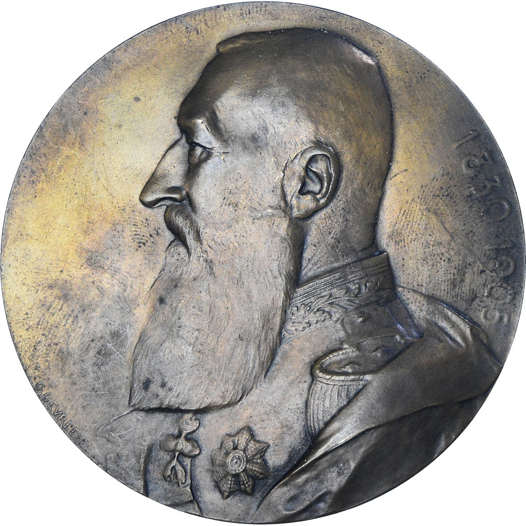 Belgium, Medal, Leopold II , Koning, 1905, Devreese, AU(50-53), Bronze