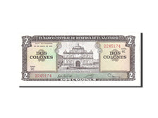 Banknote, El Salvador, 2 Colones, 1976, 1976-06-24, KM:124a, UNC(65-70)