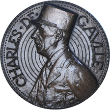 Francia, medaglia, De Gaulle, Président du Gouvernement Provisoire, 1985