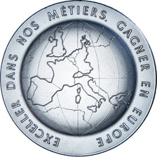 France, Medal, Crédit Agricole, Bank, MS(63), Silvered bronze