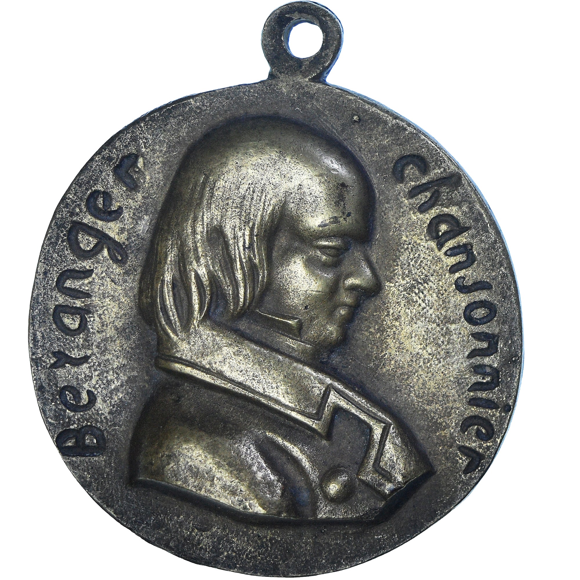 France, Medal, Béranger, Chansonnier, Arts & Culture, Fonte Uniface, EF(40-45)