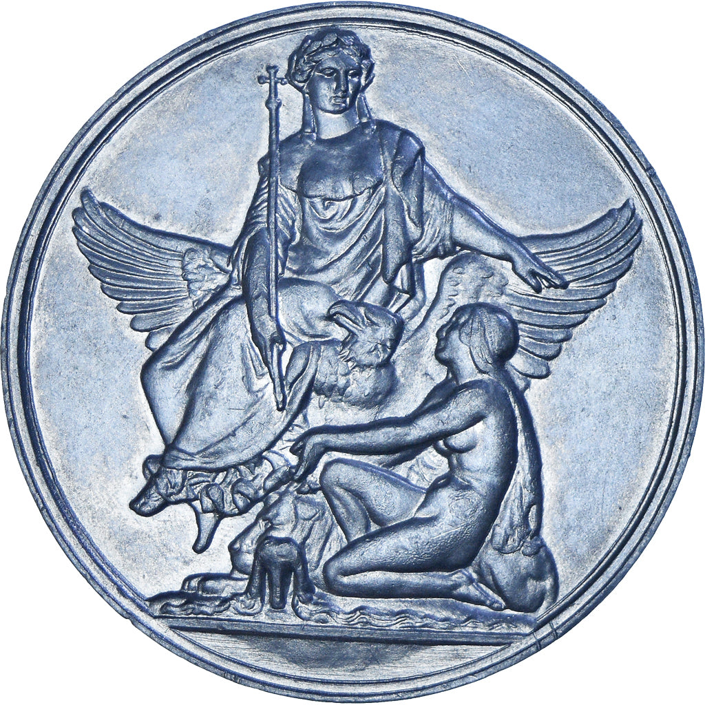 França, medalha, Gravure, Grand Prix de Rome, France protégeant l'Algérie