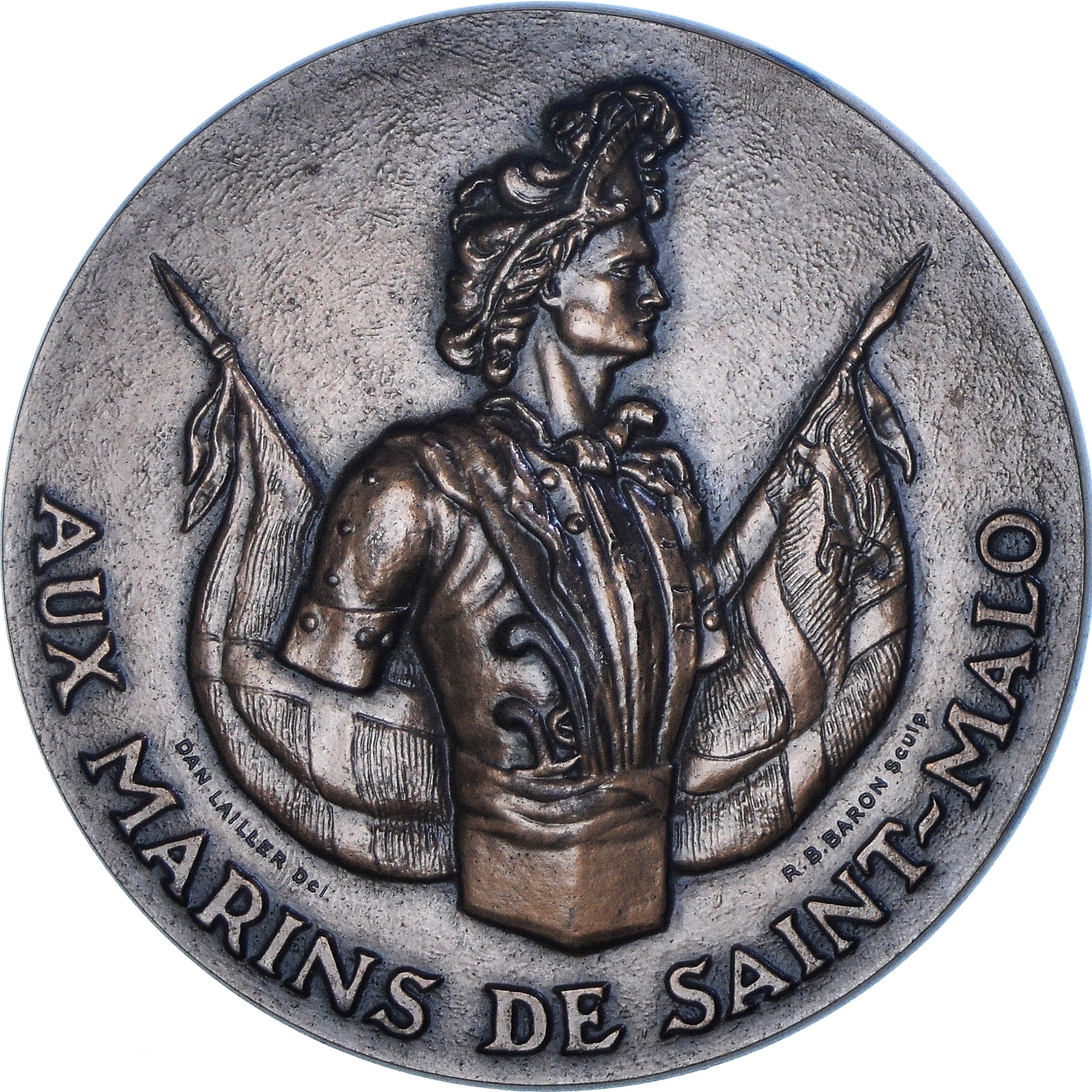 Frankreich, Medaille, Aux Marins de Saint-Malo, Shipping, 1985, Baron, UNZ+