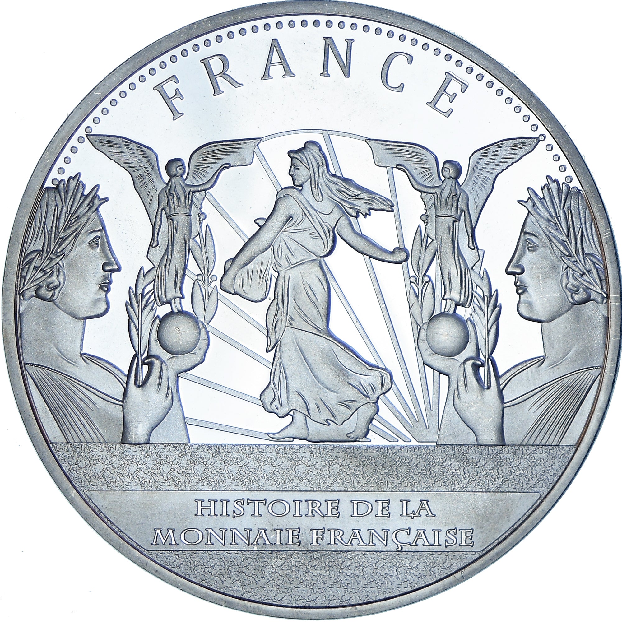Frankreich, Medaille, Napoleon I, Histoire de la monnaie Française, 20 Francs