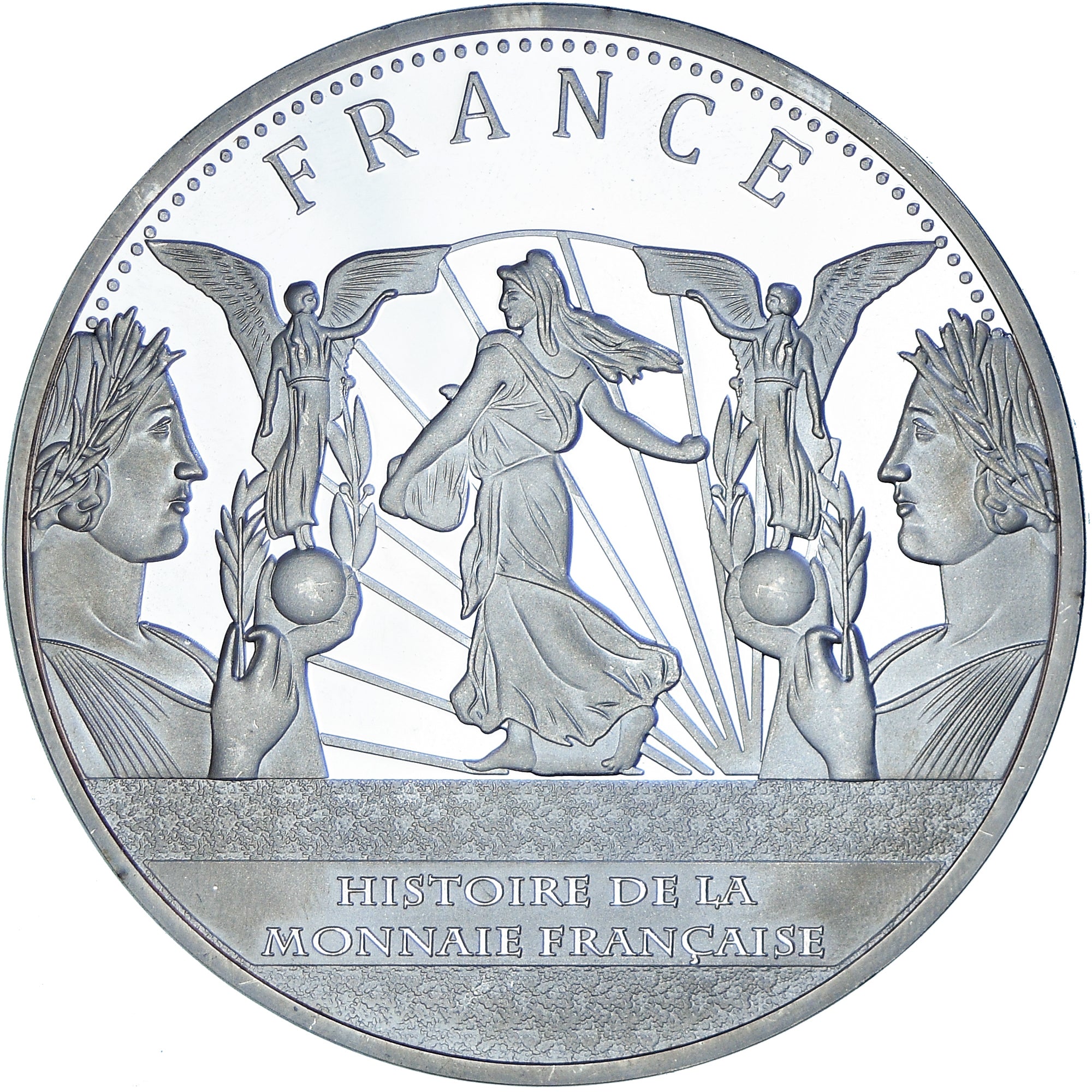 France, Medal, Histoire de la monnaie Française, Louis d'or de Louis XIV