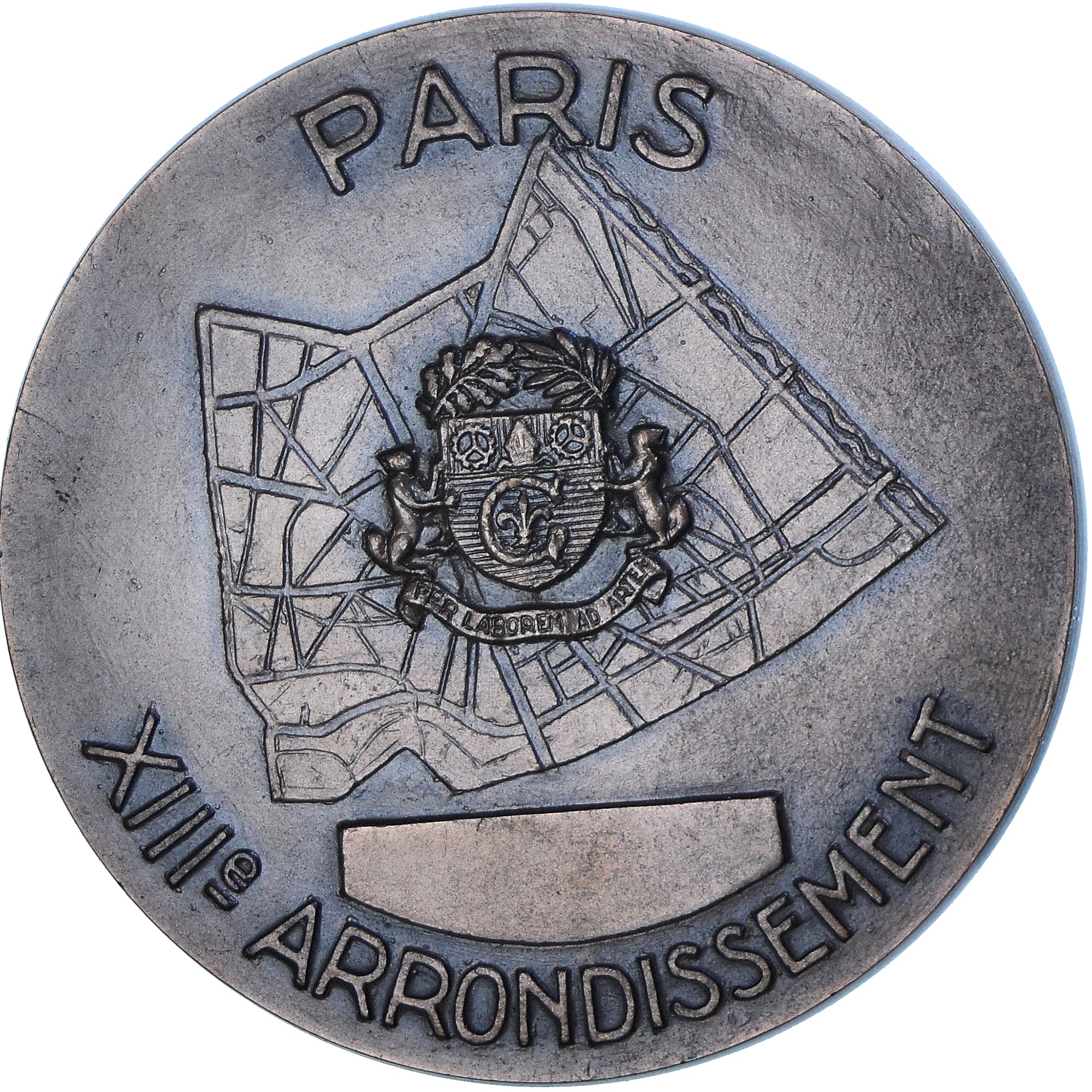 France, Medal, XIIIème Arrondissement, Paris, 1972, Delannoy, MS(64), Bronze
