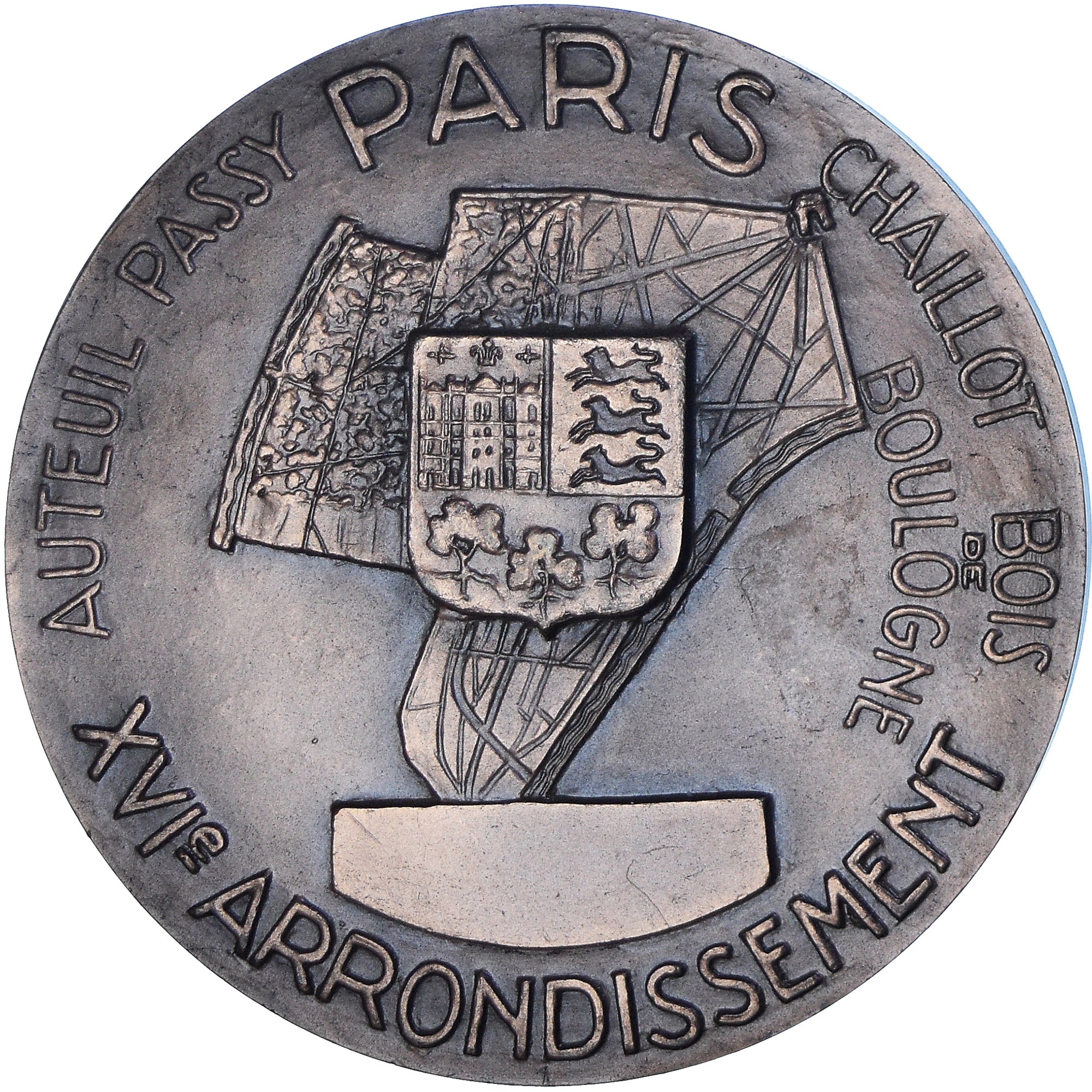 France, Medal, XVIème Arrondissement, Paris, 1972, Delannoy, MS(63), Bronze