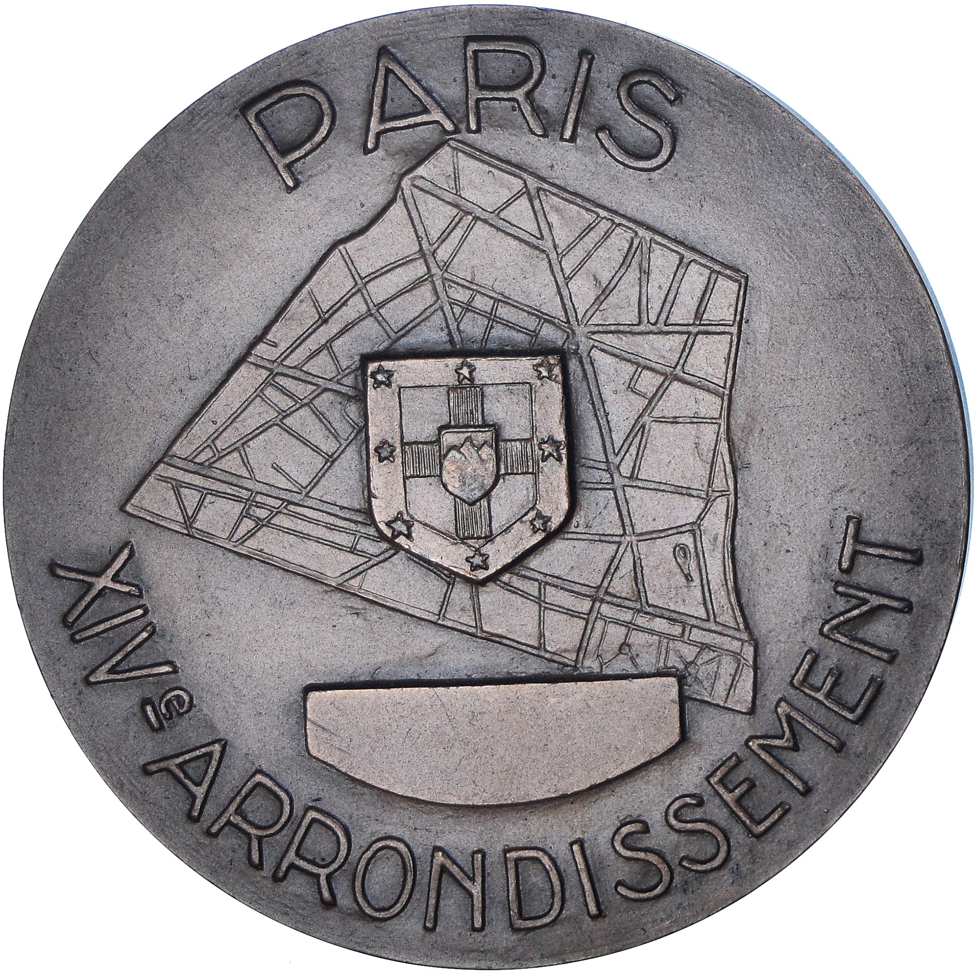France, Medal, XIVème Arrondissement, Paris, 1972, Delannoy, MS(63), Bronze