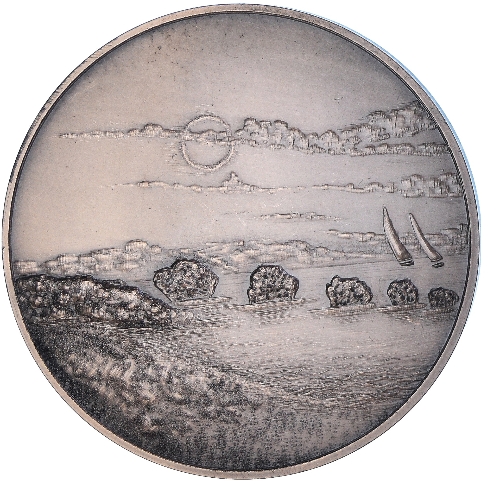 France, Medal, Saint Hilaire de Riez, Vendée, 1977, MS(63), Bronze