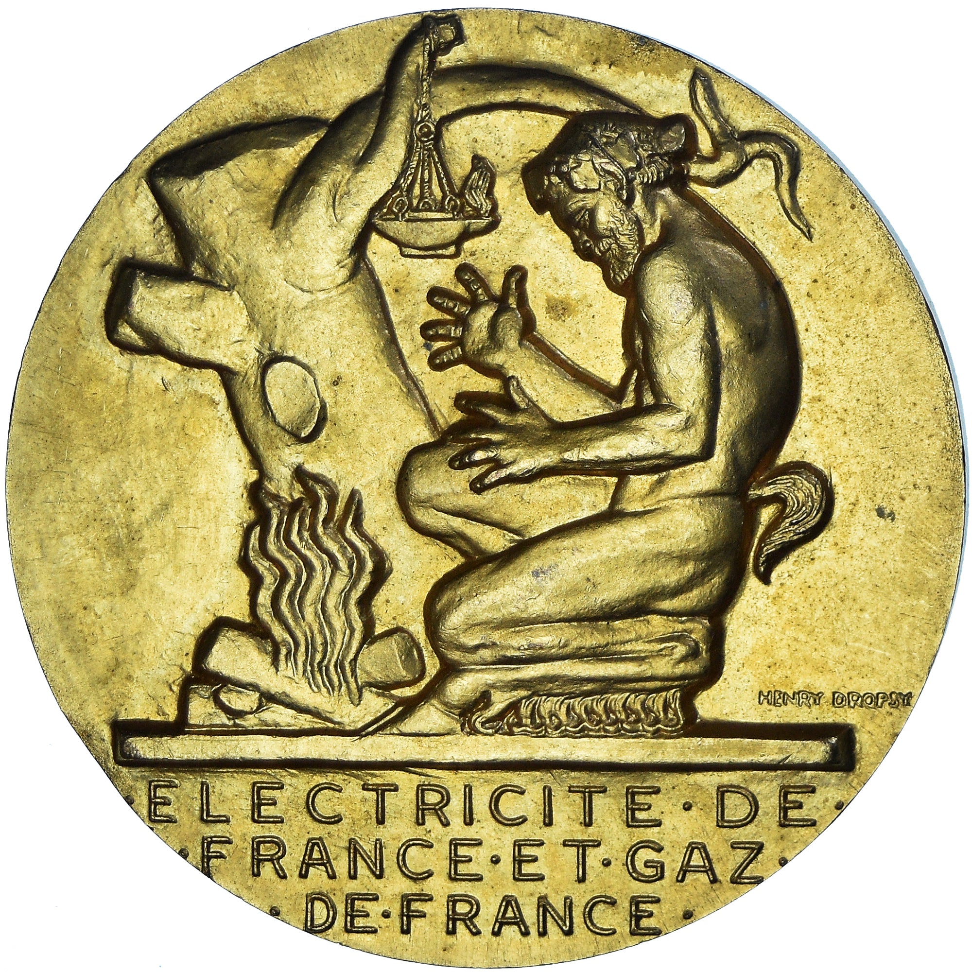 France, Medal, Électricité de France et gaz de France, Dropsy, 46 Années de