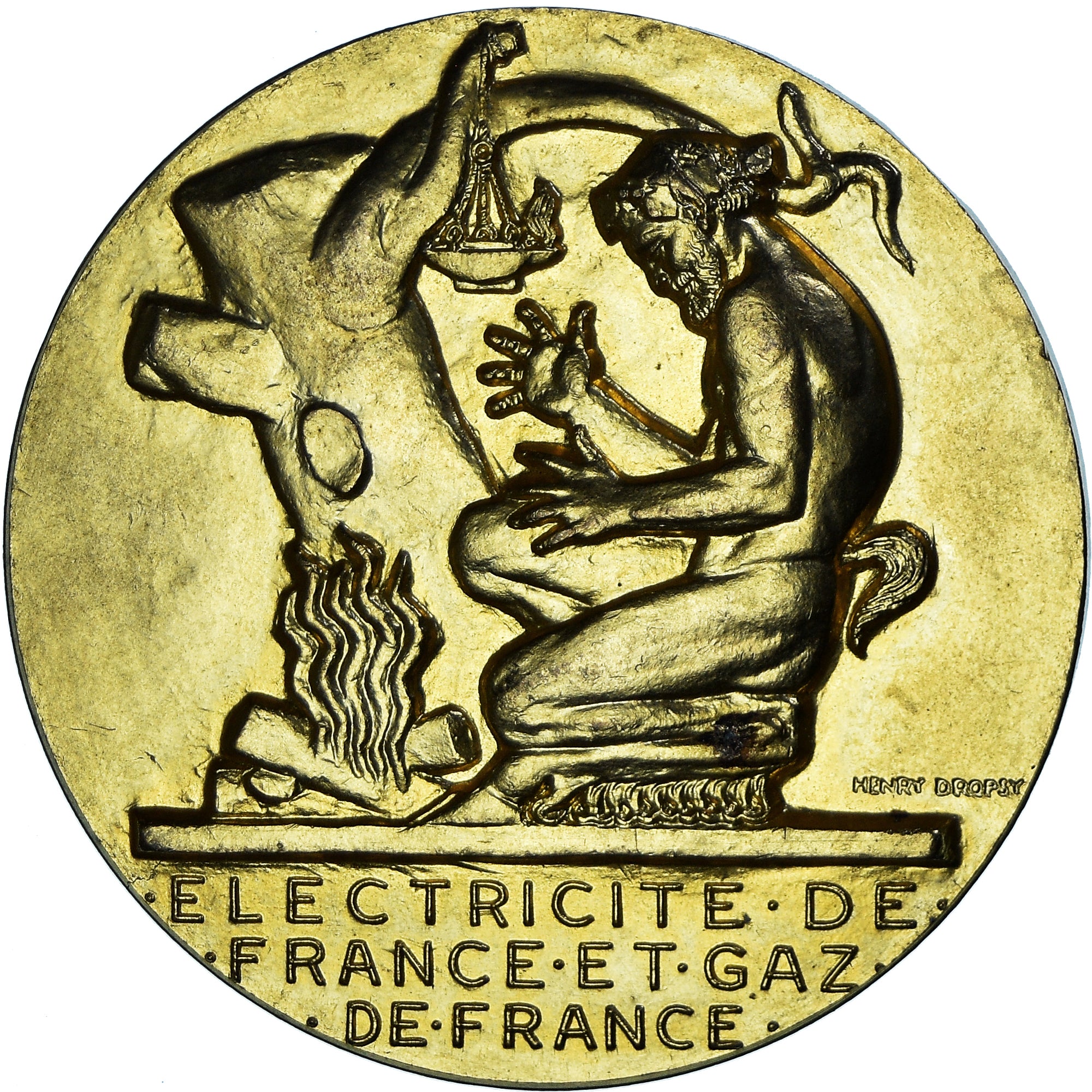 France, Medal, Électricité de France et gaz de France, Dropsy, 48 Années de