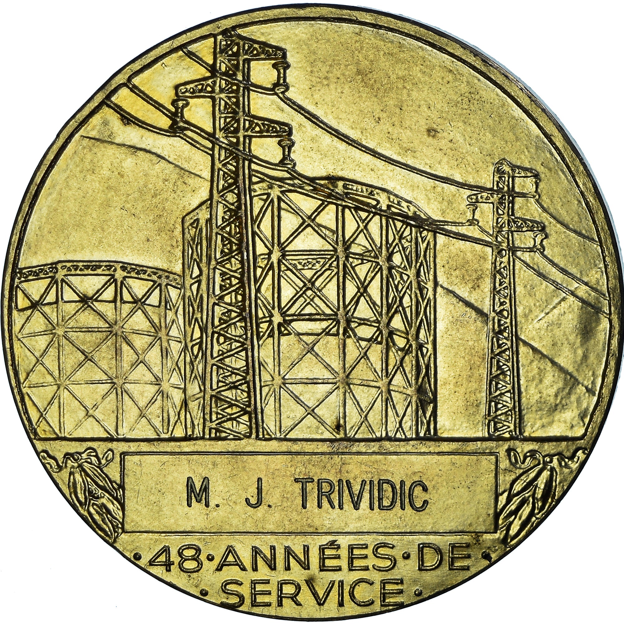 France, Medal, Électricité de France et gaz de France, Dropsy, 48 Années de