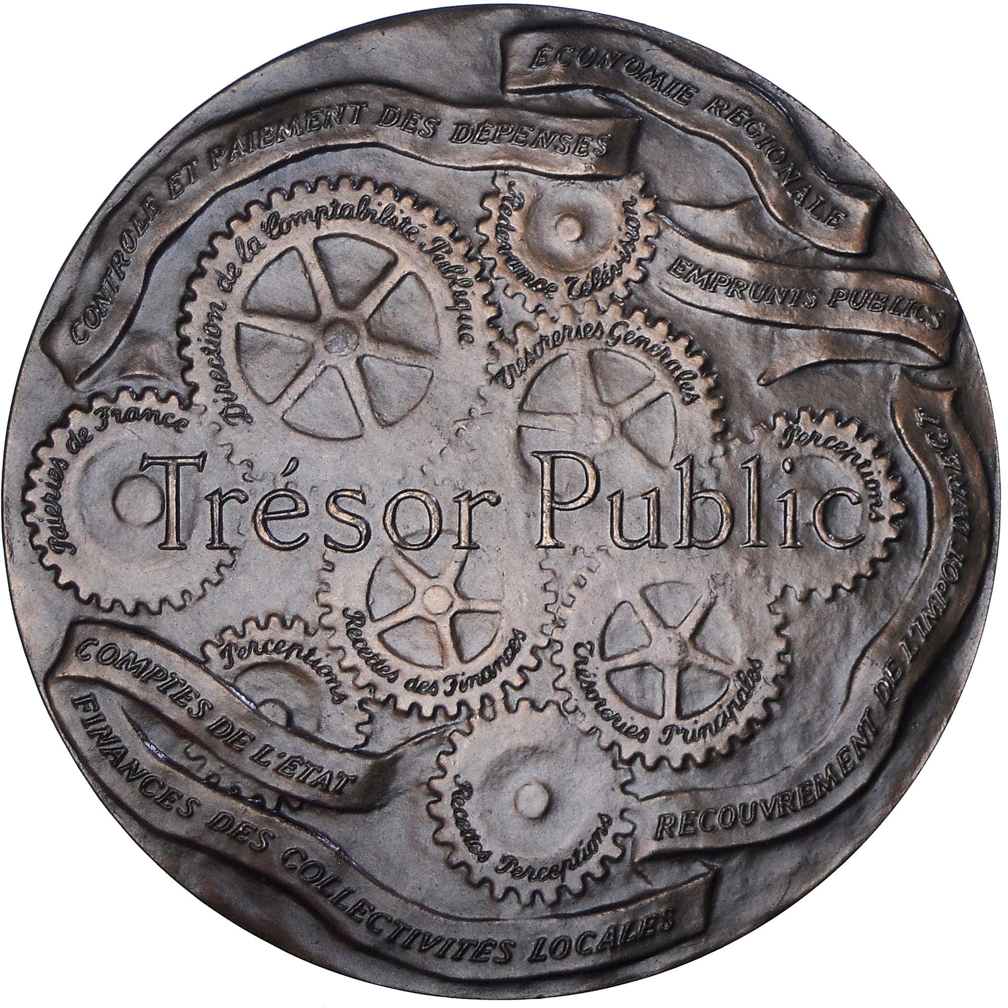 France, Medal, École nationale des services du Trésor, 1978, MS(64), Bronze