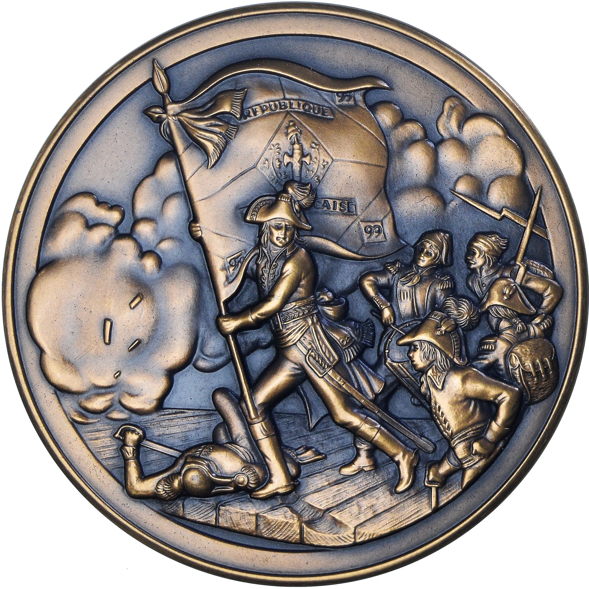 França, medalha, Napoléon Bonaparte, Bataille d'Arcole (1796), Franklin Mint