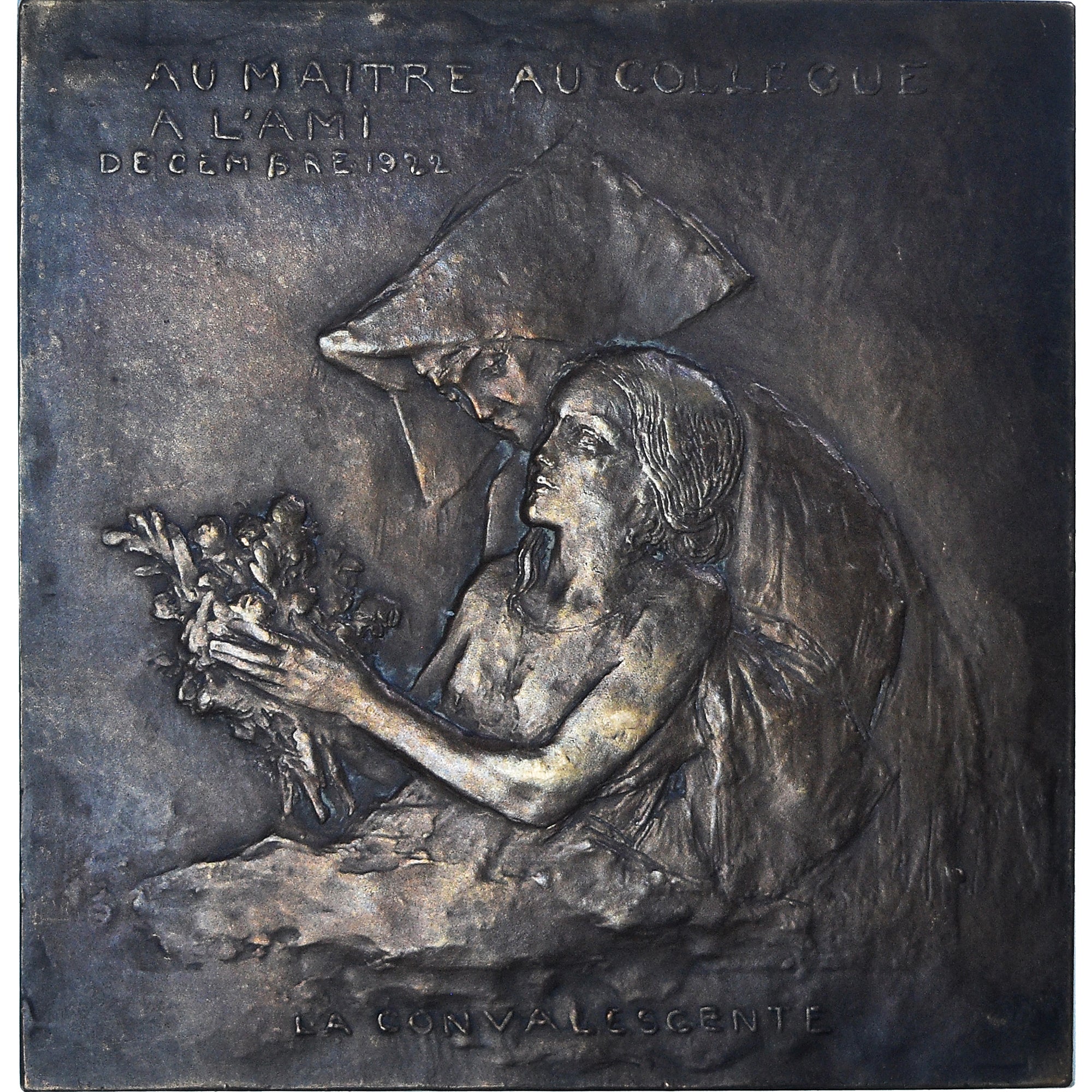 France, Médaille, La Convalescente, Docteur Arnozan, Medicine, 1923, Landowski