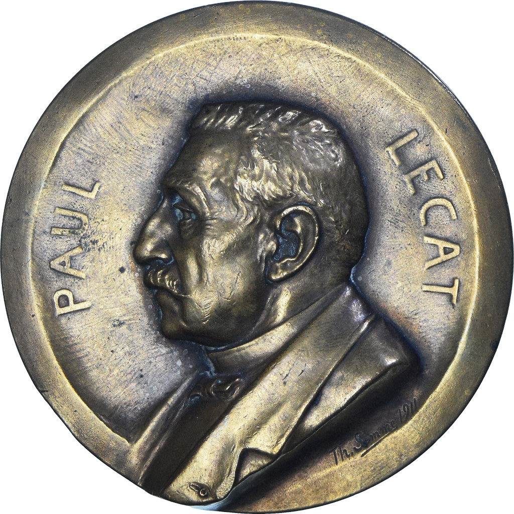 France, Médaille, Lancement du Paquebot Paul Lecat, La Ciotat, Shipping, 1911