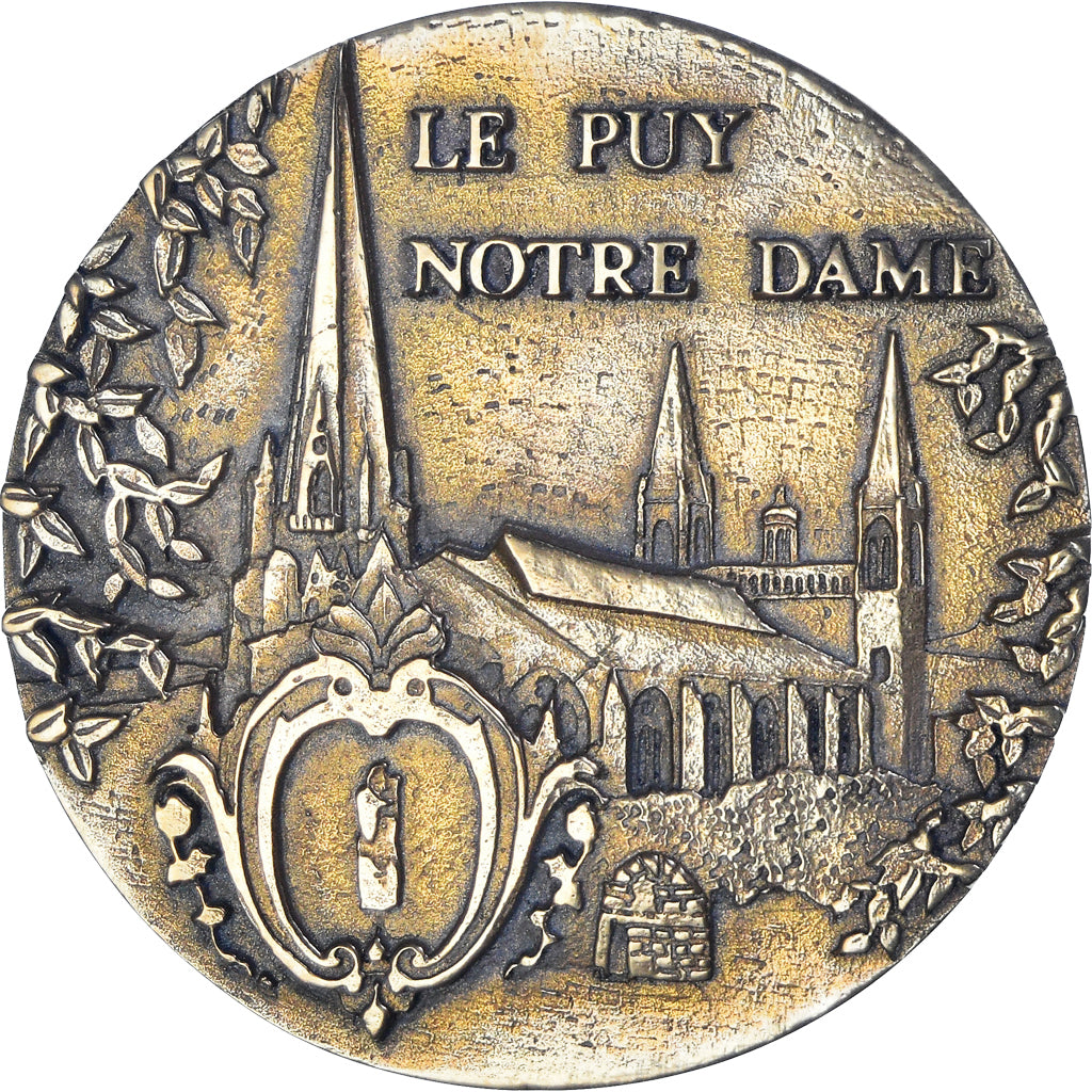 France, Medal, Le Puy Notre Dame, Patrimoine Culturel, AU(55-58), Bronze