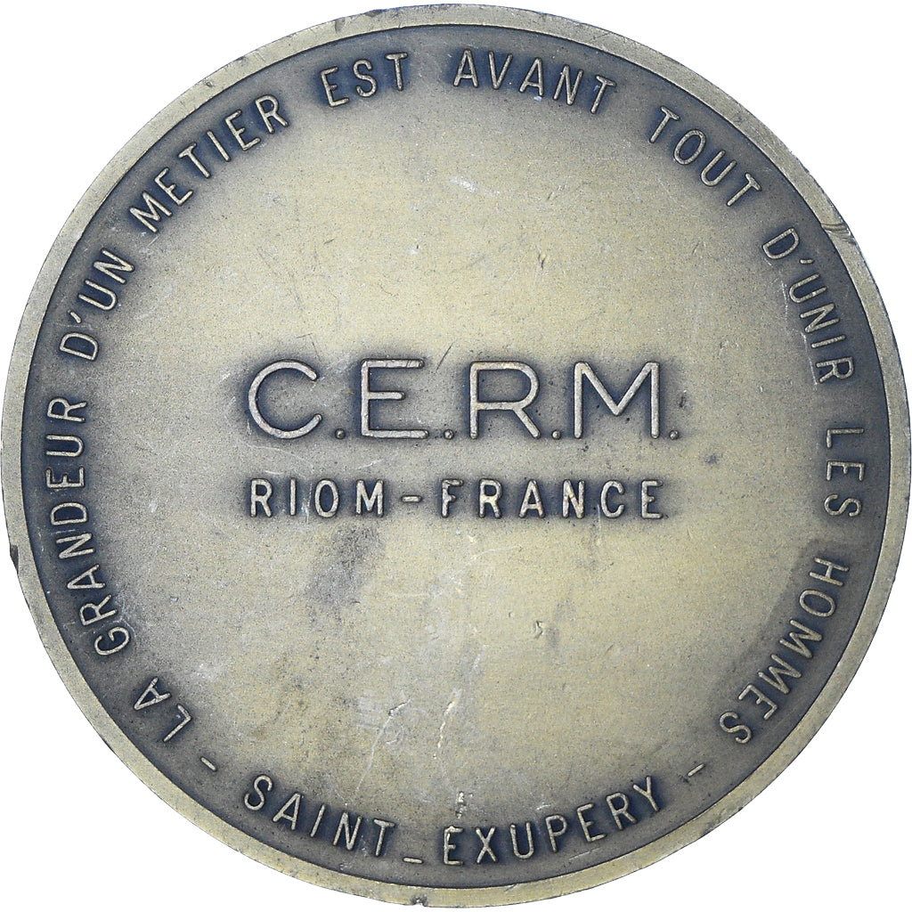 France, Medal, C.E.R.M, Riom-France, Tschudin, AU(50-53), Bronze