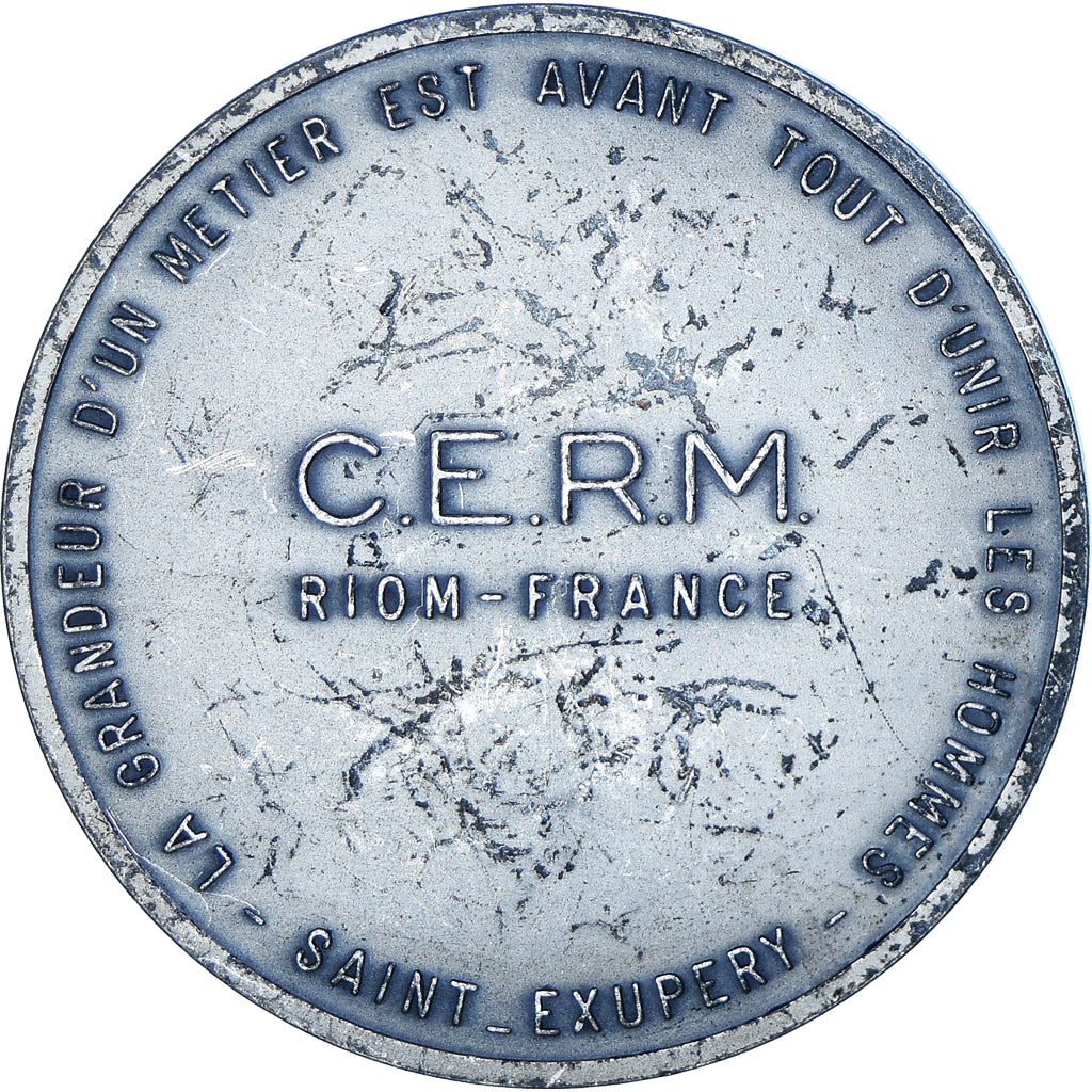 Francia, medaglia, C.E.R.M, Riom-France, Tschudin, BB, Bronzo argentato