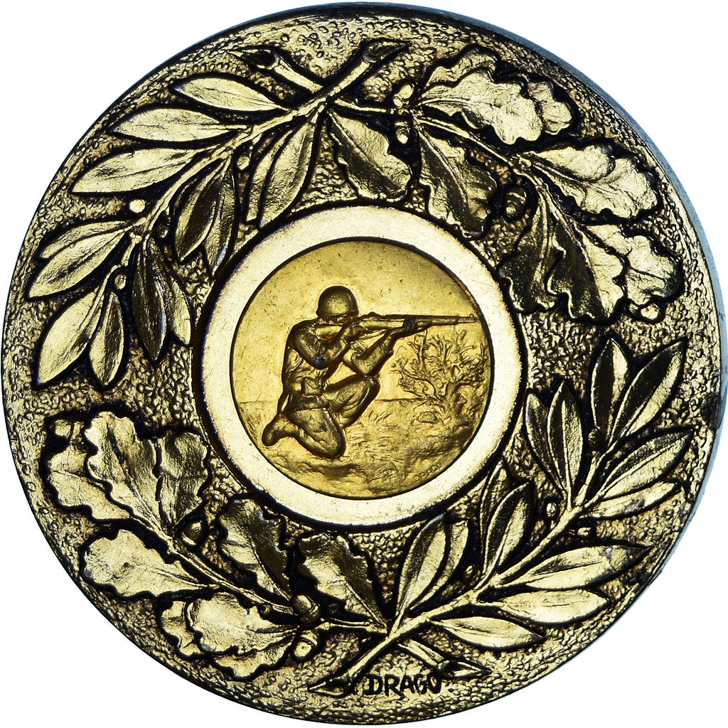 France, Medal, 41ème D.M.T, Tir, Combiné Général, Military, 1984, AU(50-53)