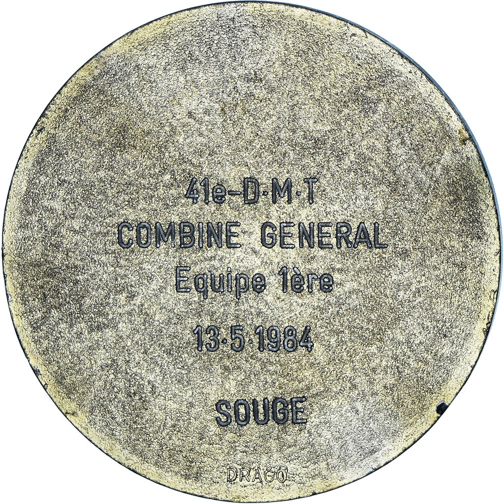 France, Medal, 41ème D.M.T, Tir, Combiné Général, Military, 1984, AU(50-53)