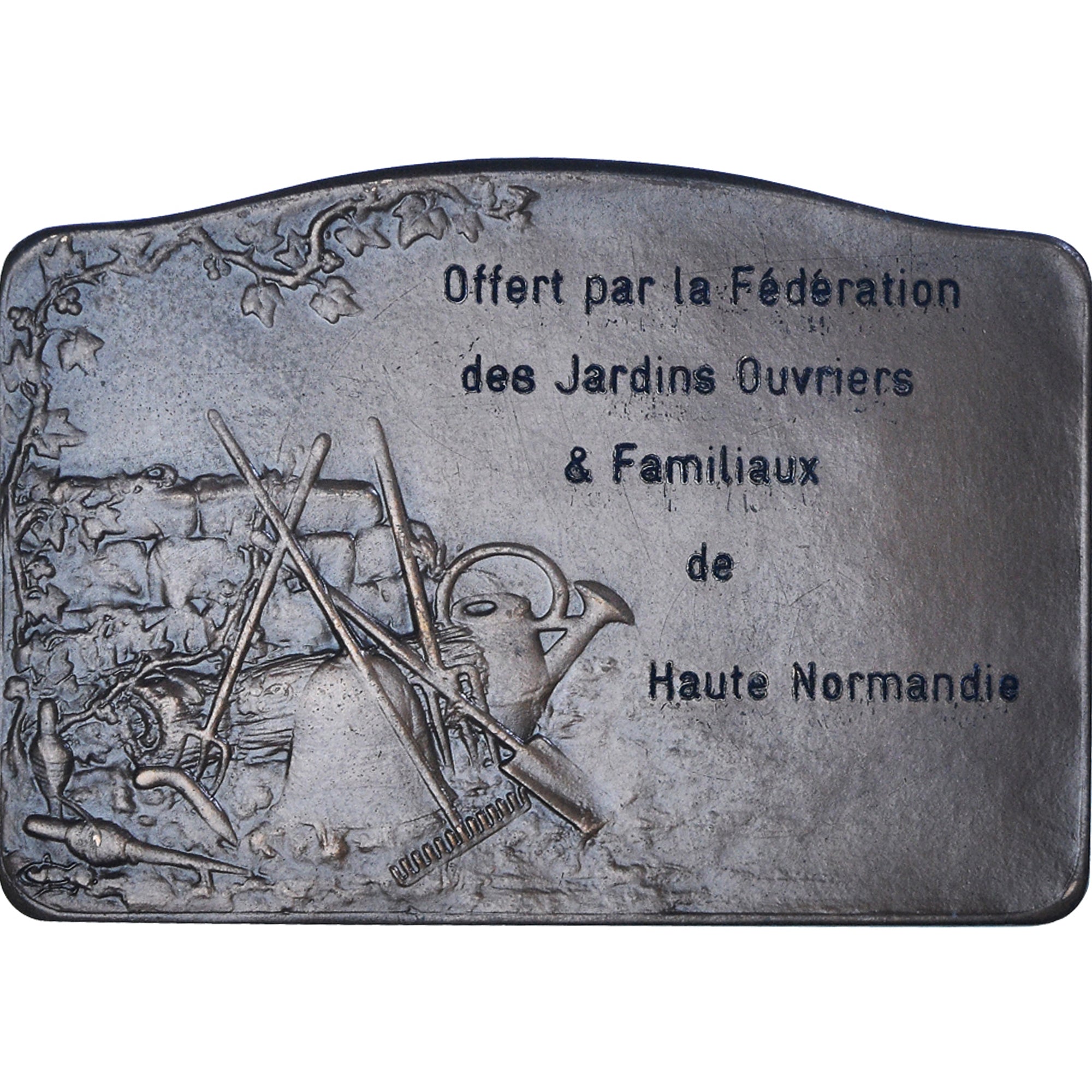 France, Medal, Fédération des Jardins Ouvriers de Haute-Normandie, 1982